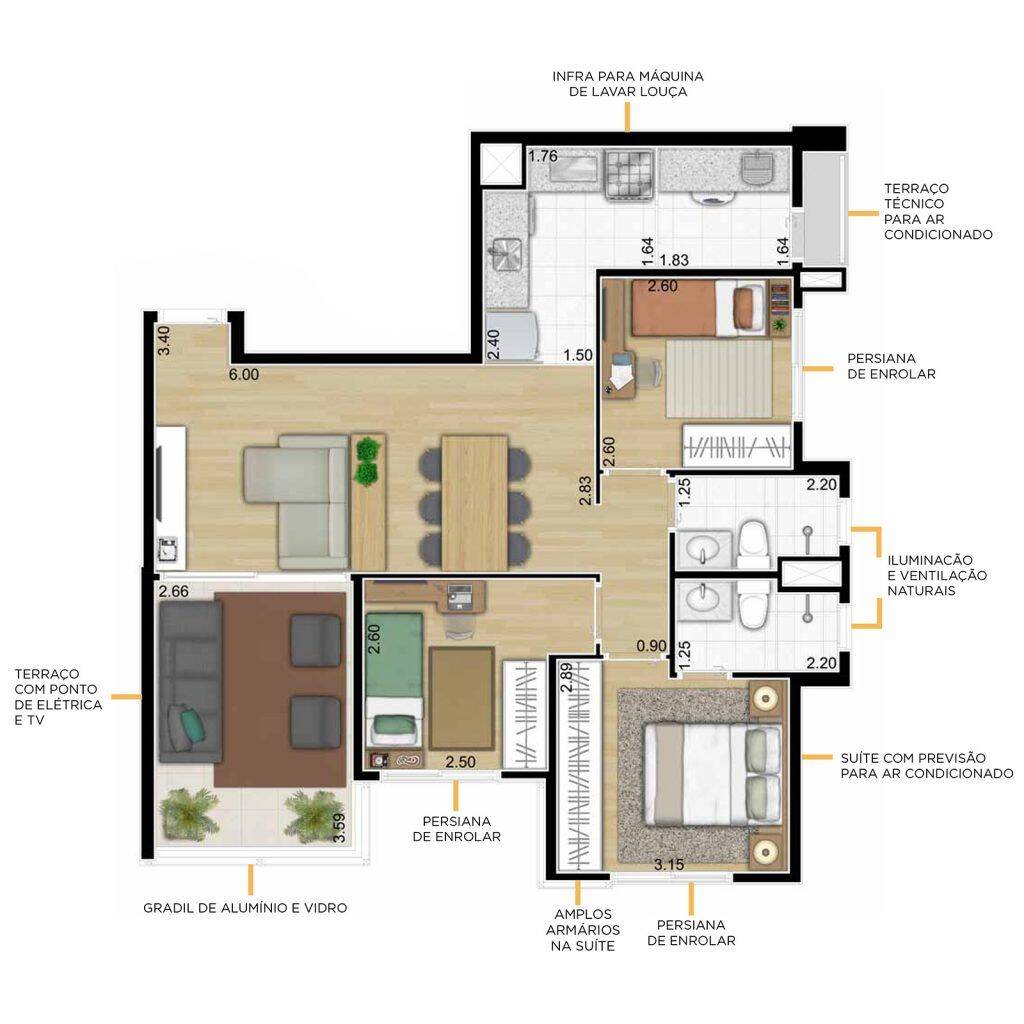 Apartamento, 3 quartos, 76 m² - Foto 15