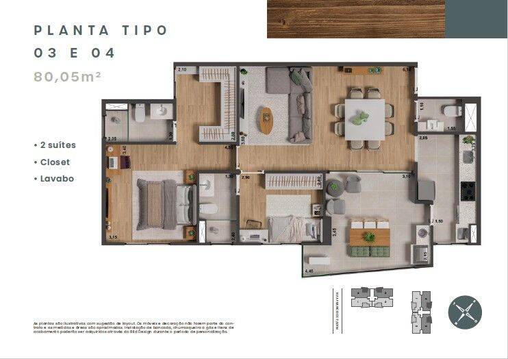 Apartamento, 2 quartos, 80 m² - Foto 5