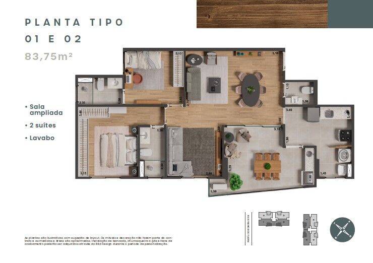Apartamento, 2 quartos, 83 m² - Foto 6