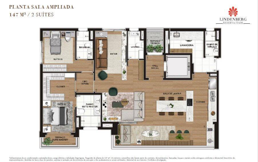 Apartamento, 3 quartos, 147 m² - Foto 10