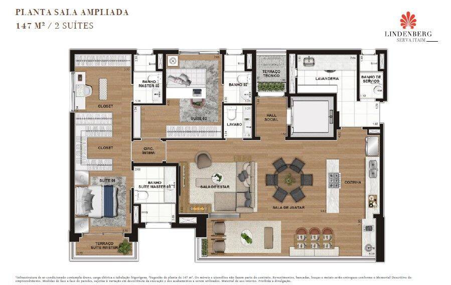 Apartamento, 3 quartos, 147 m² - Foto 12