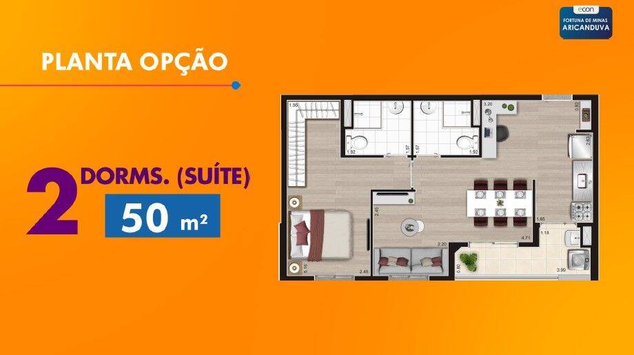 Apartamento, 2 quartos, 50 m² - Foto 19