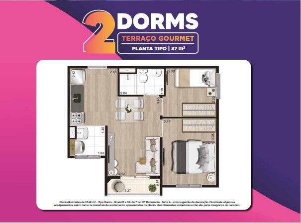 Apartamento, 2 quartos, 37 m² - Foto 18