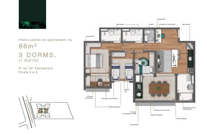 Apartamento, 3 quartos, 86 m² - Foto 31