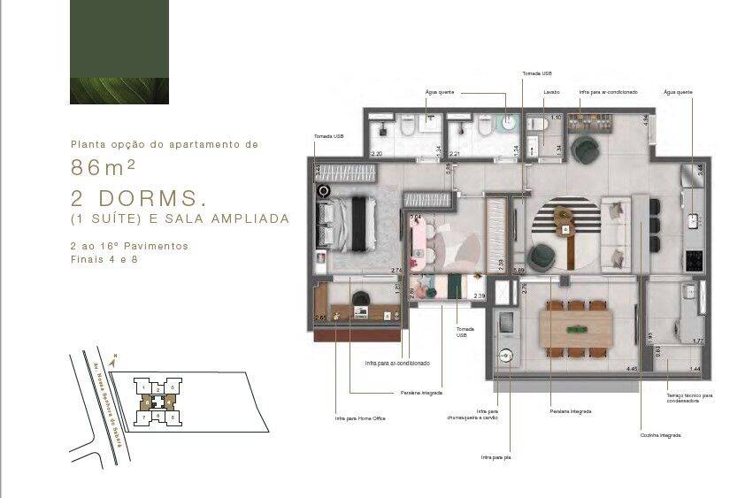 Apartamento, 3 quartos, 86 m² - Foto 32