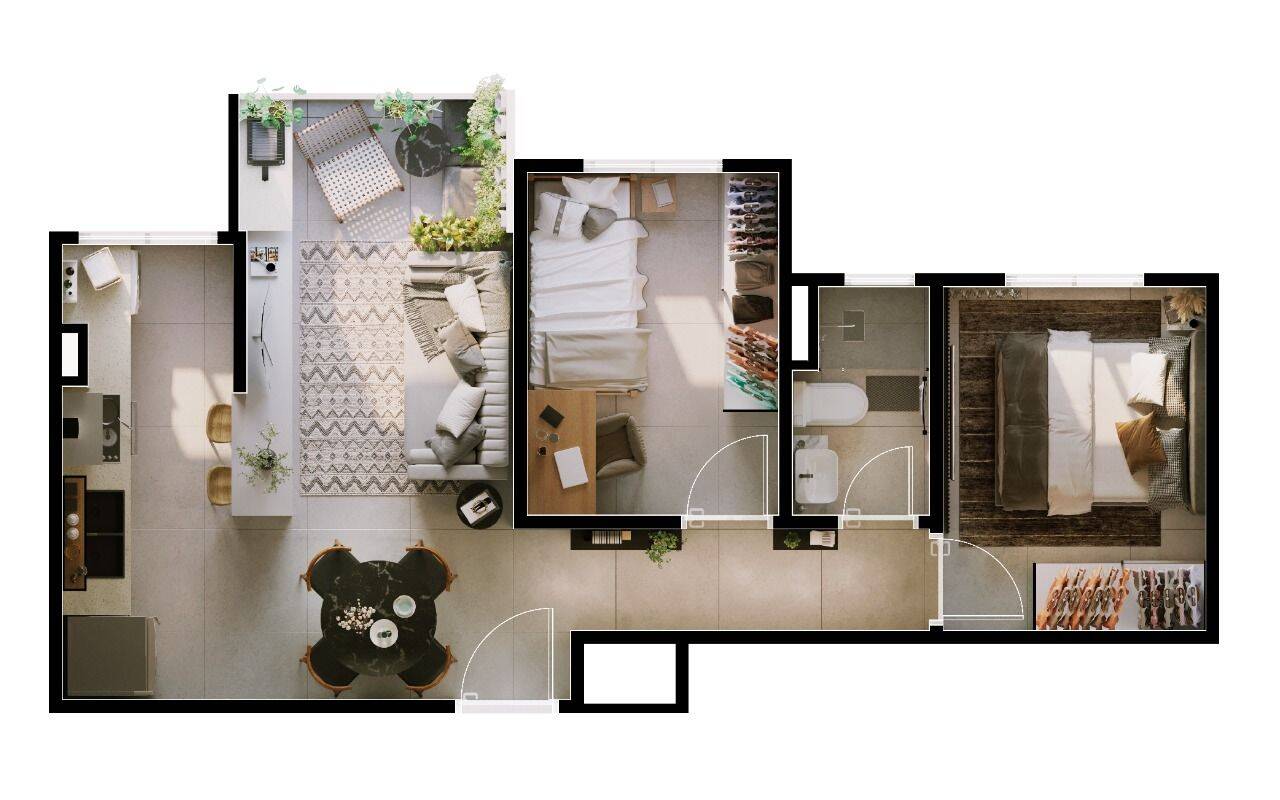 Apartamento, 2 quartos, 42 m² - Foto 4