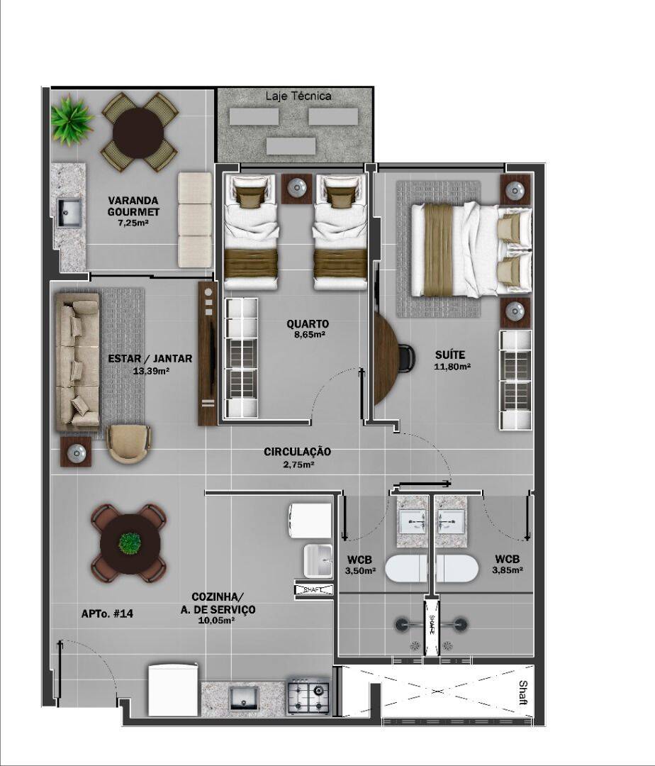 Apartamento, 2 quartos, 70 m² - Foto 15