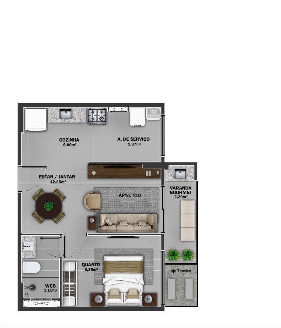 Apartamento, 1 quarto, 50 m² - Foto 17
