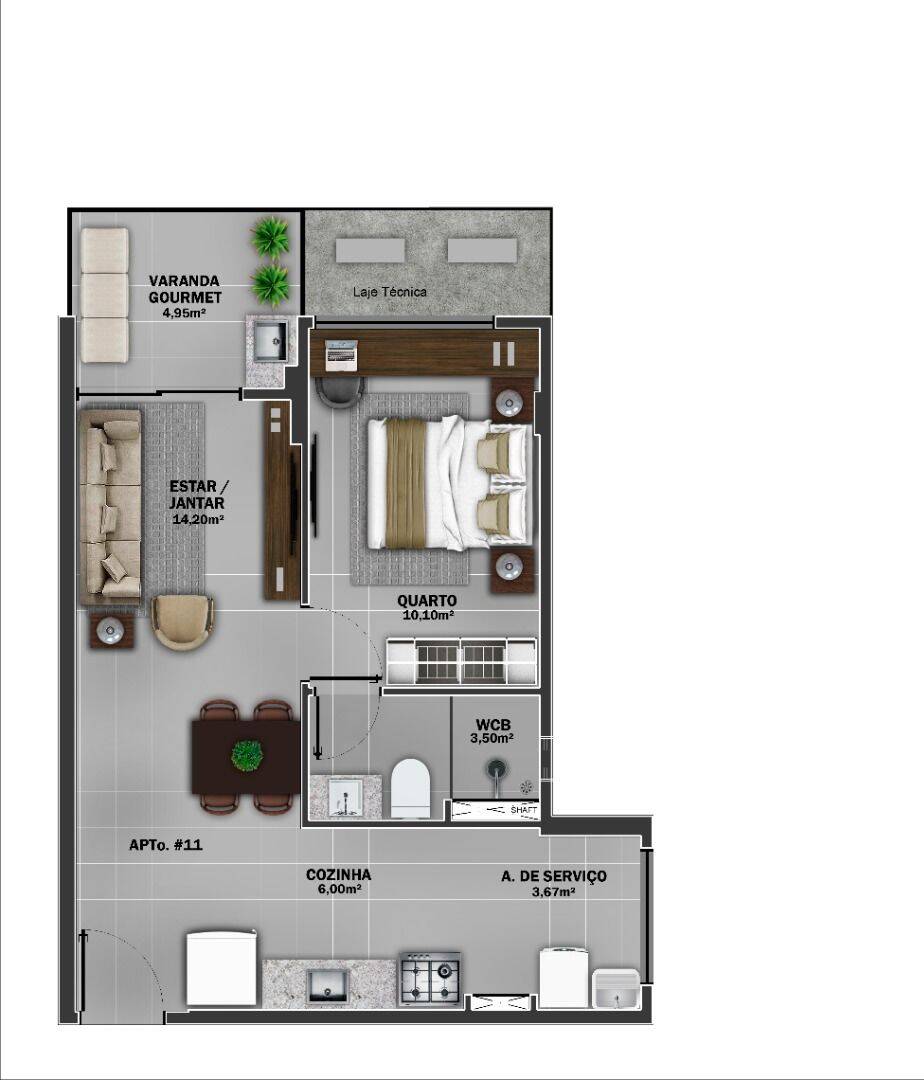 Apartamento, 1 quarto, 50 m² - Foto 18