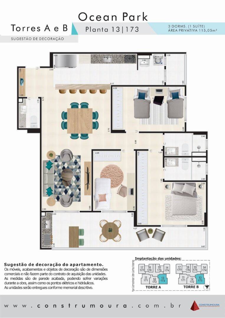 Apartamento, 3 quartos, 115 m² - Foto 2