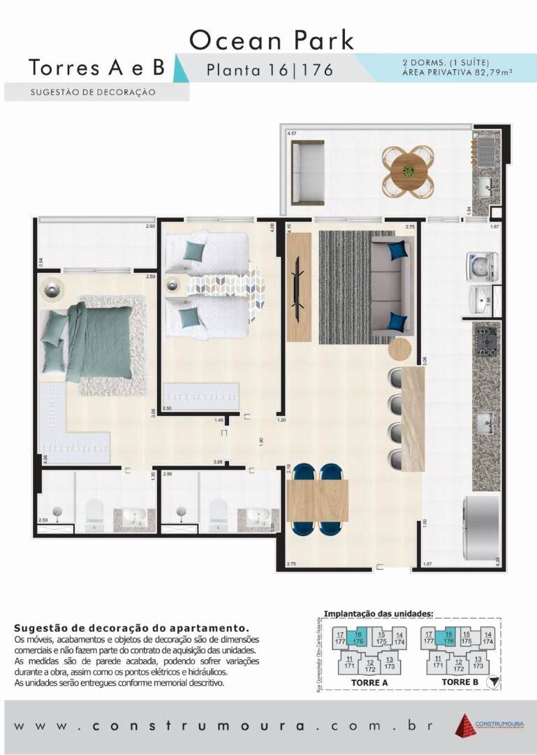 Apartamento, 2 quartos, 82 m² - Foto 2