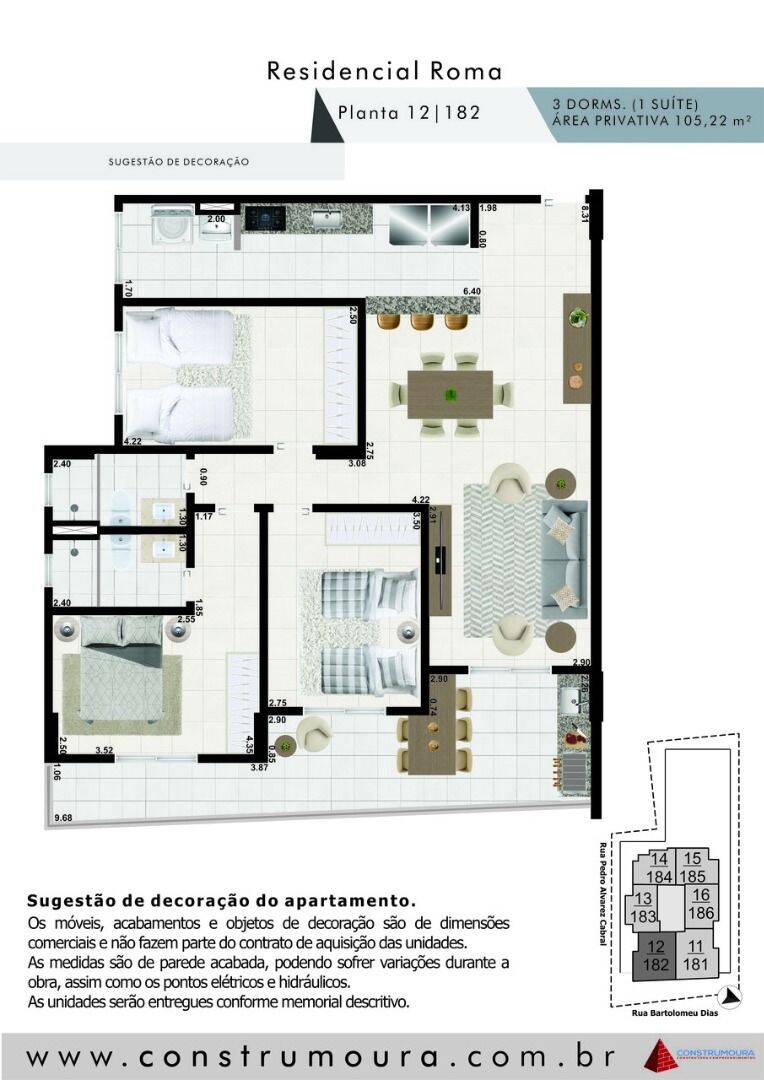 Apartamento, 3 quartos, 105 m² - Foto 2