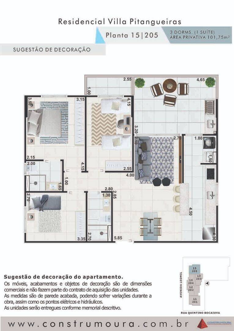 Apartamento, 3 quartos, 101 m² - Foto 2