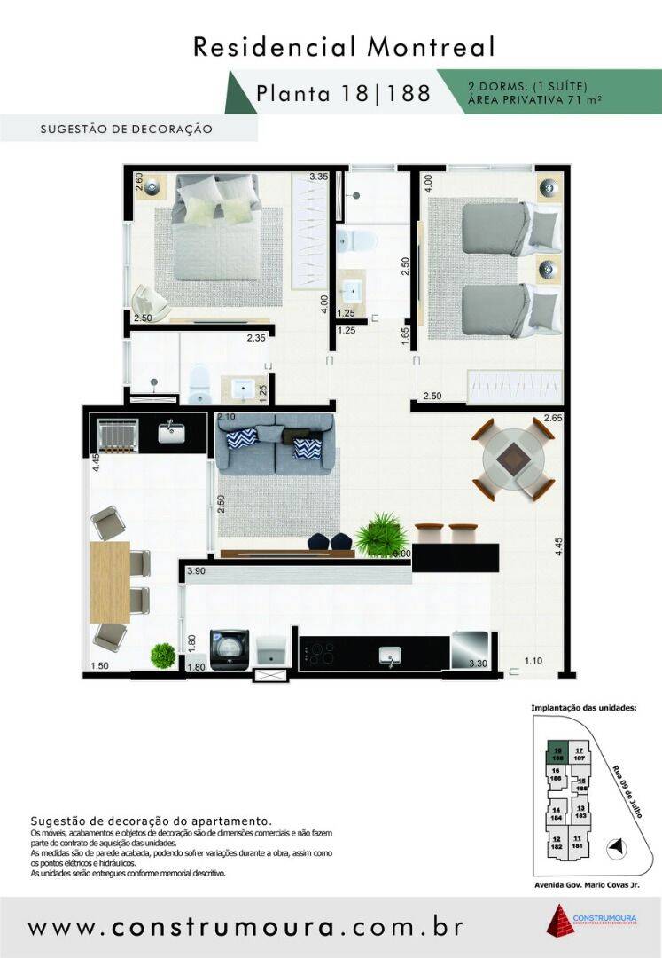 Apartamento, 2 quartos, 71 m² - Foto 2