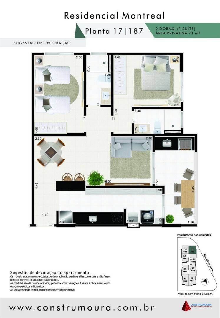 Apartamento, 2 quartos, 71 m² - Foto 3