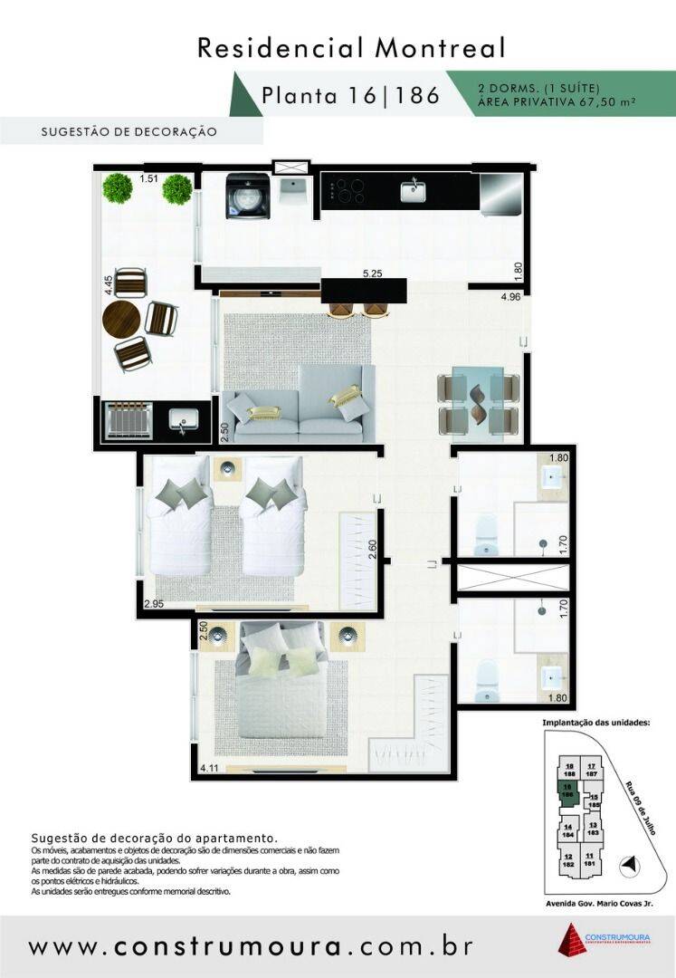Apartamento, 2 quartos, 67 m² - Foto 2