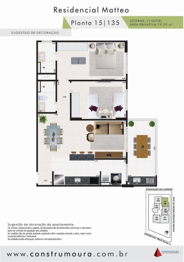 Apartamento, 2 quartos, 79 m² - Foto 2