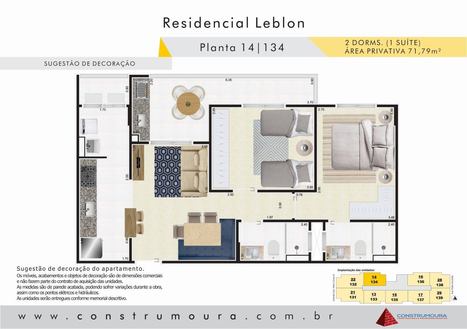 Apartamento, 2 quartos, 71 m² - Foto 3