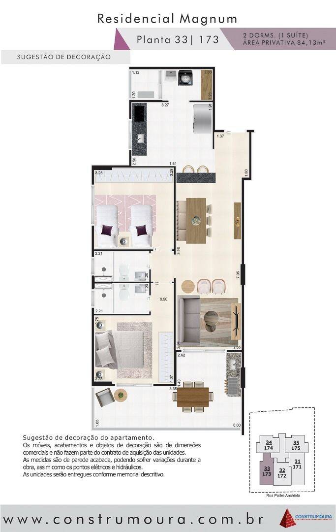 Apartamento, 2 quartos, 84 m² - Foto 2