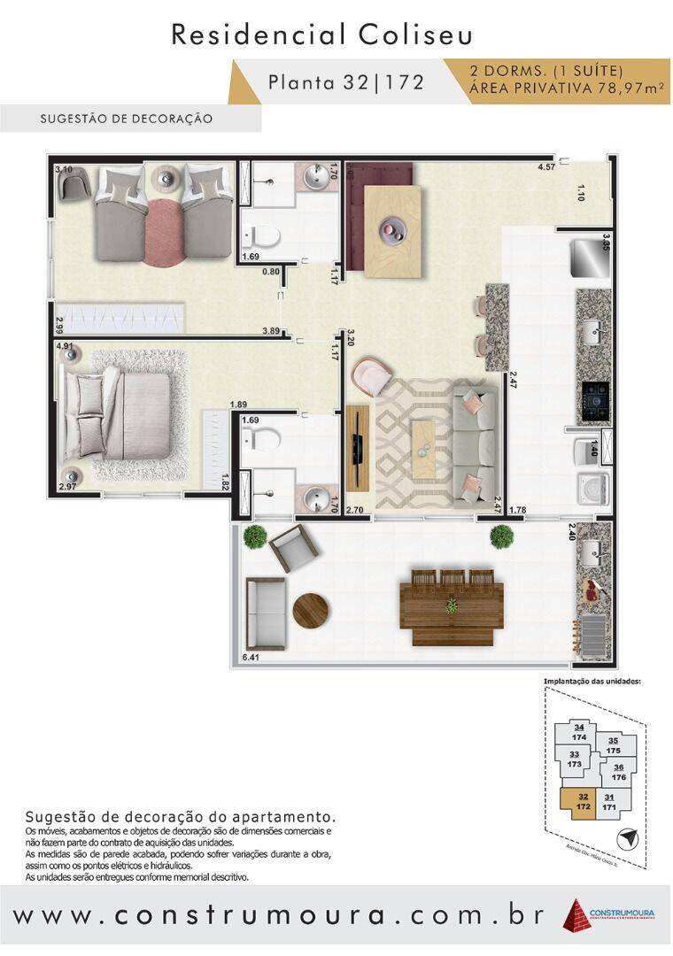 Apartamento, 2 quartos, 78 m² - Foto 3