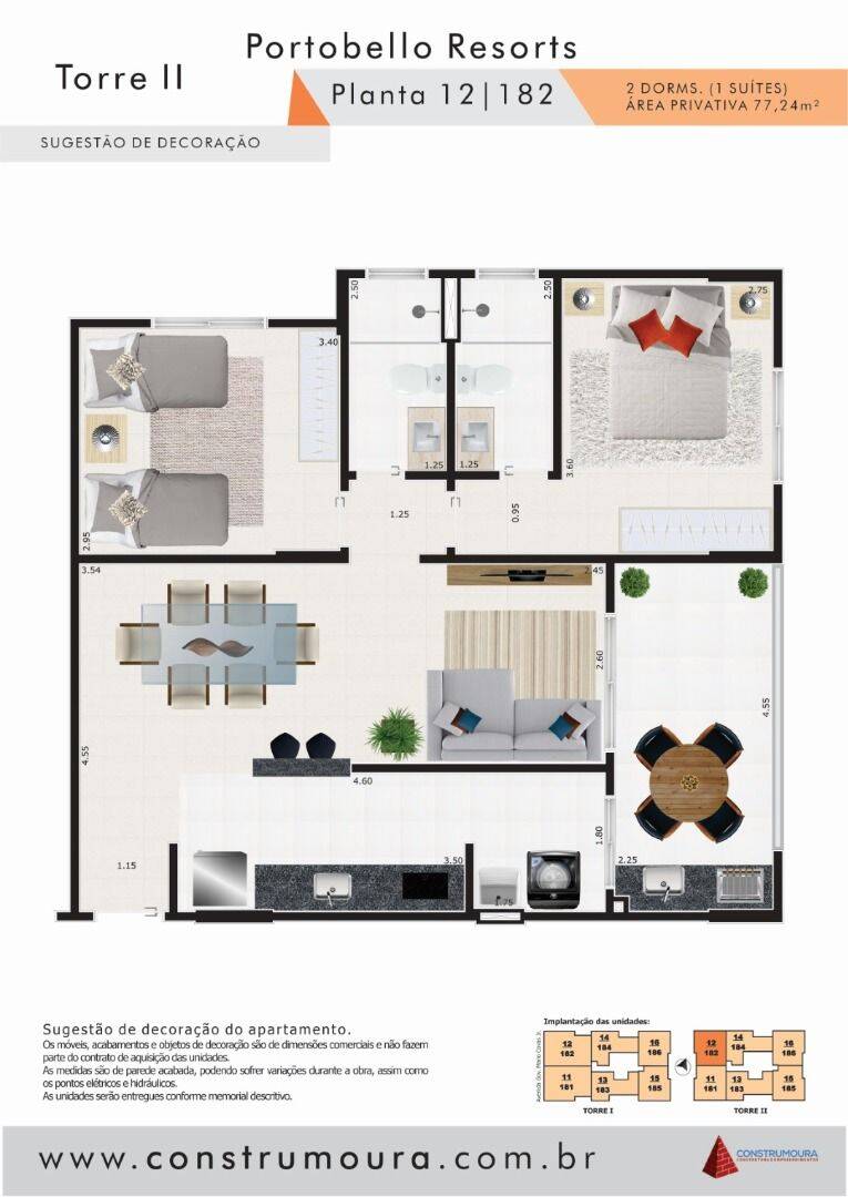 Apartamento, 2 quartos, 77 m² - Foto 15