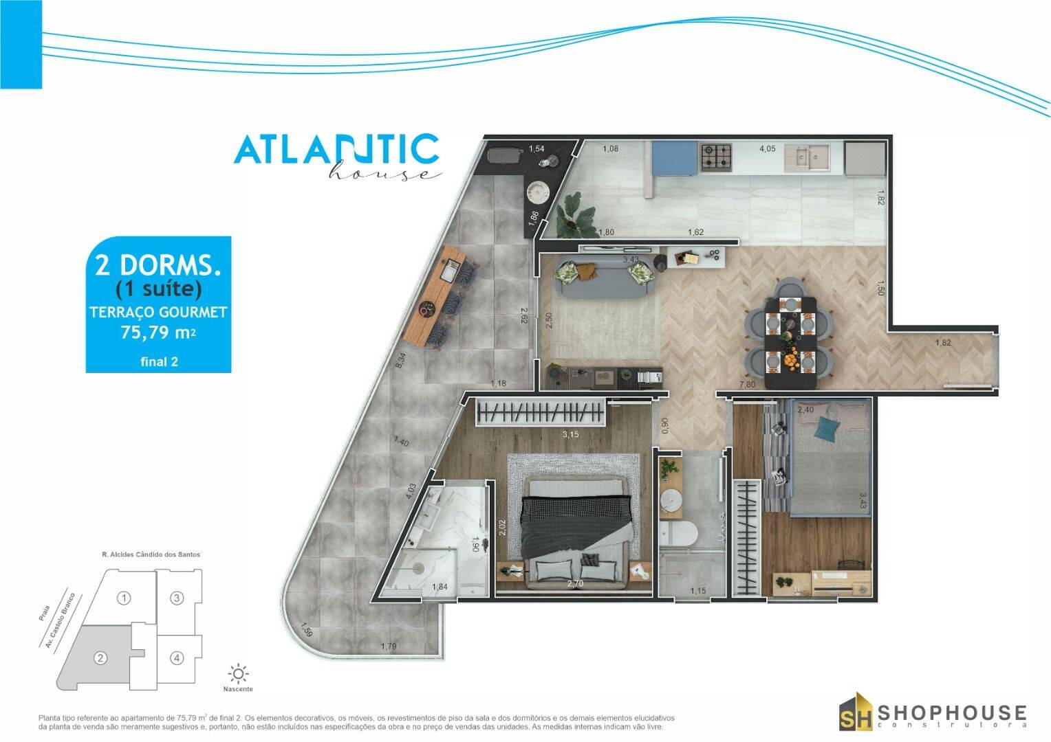 Apartamento, 2 quartos, 75 m² - Foto 16