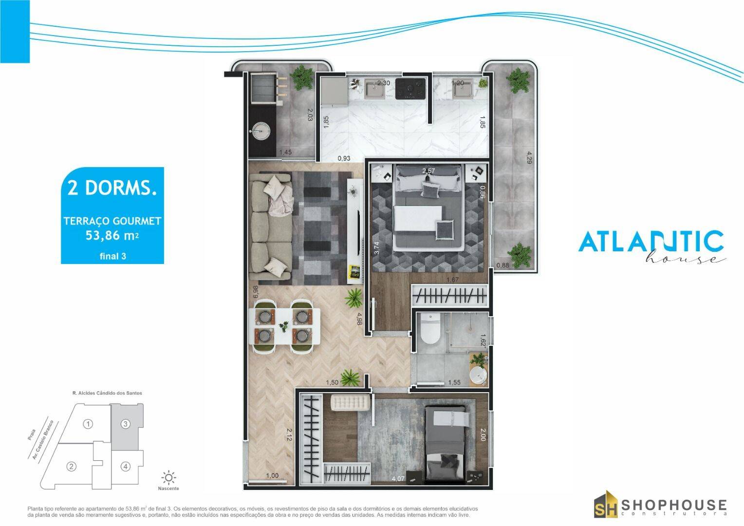 Apartamento, 2 quartos, 53 m² - Foto 15