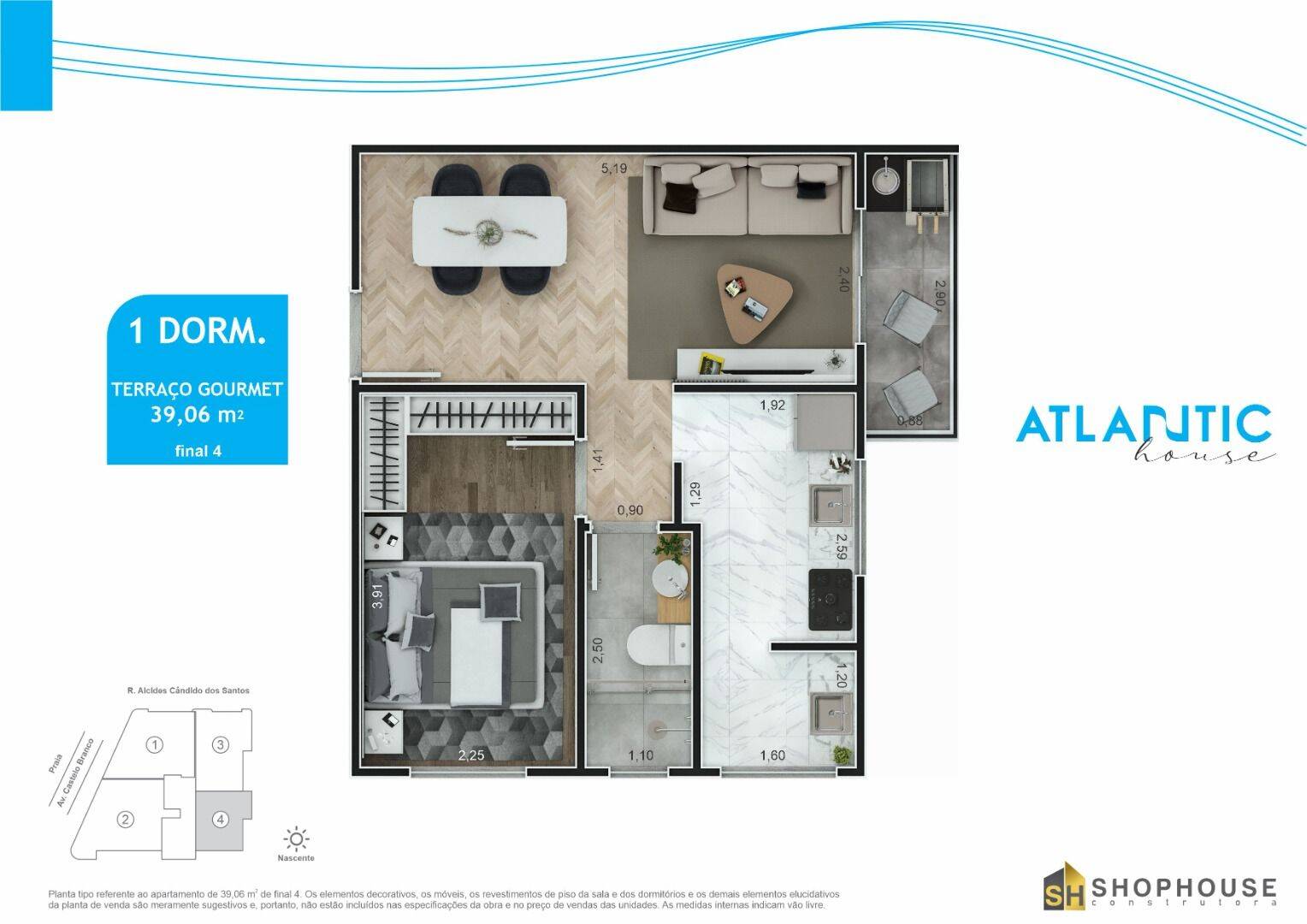 Apartamento, 1 quarto, 39 m² - Foto 15
