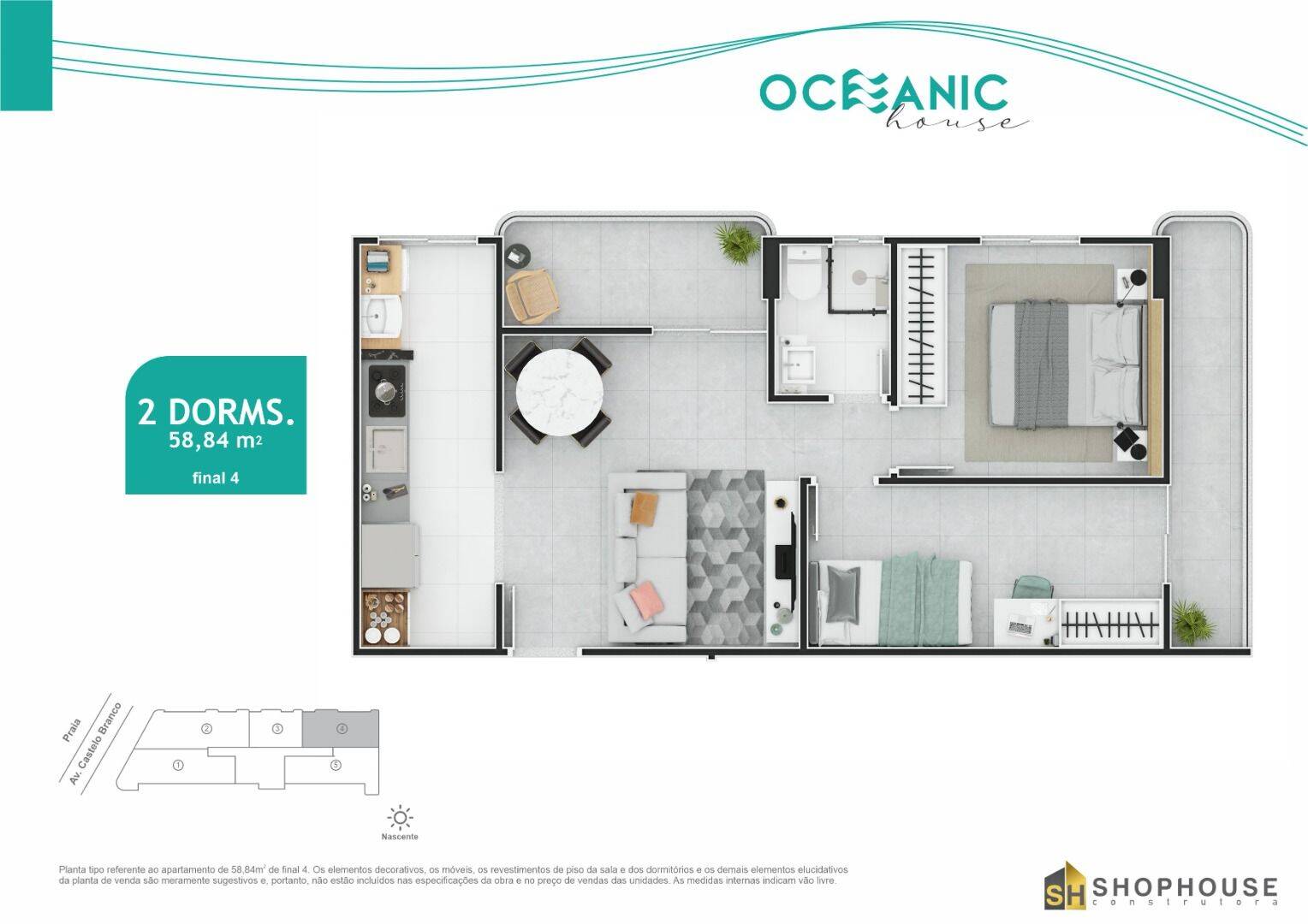 Apartamento, 2 quartos, 58 m² - Foto 13