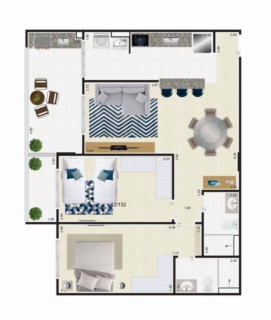 Apartamento, 2 quartos, 82 m² - Foto 31