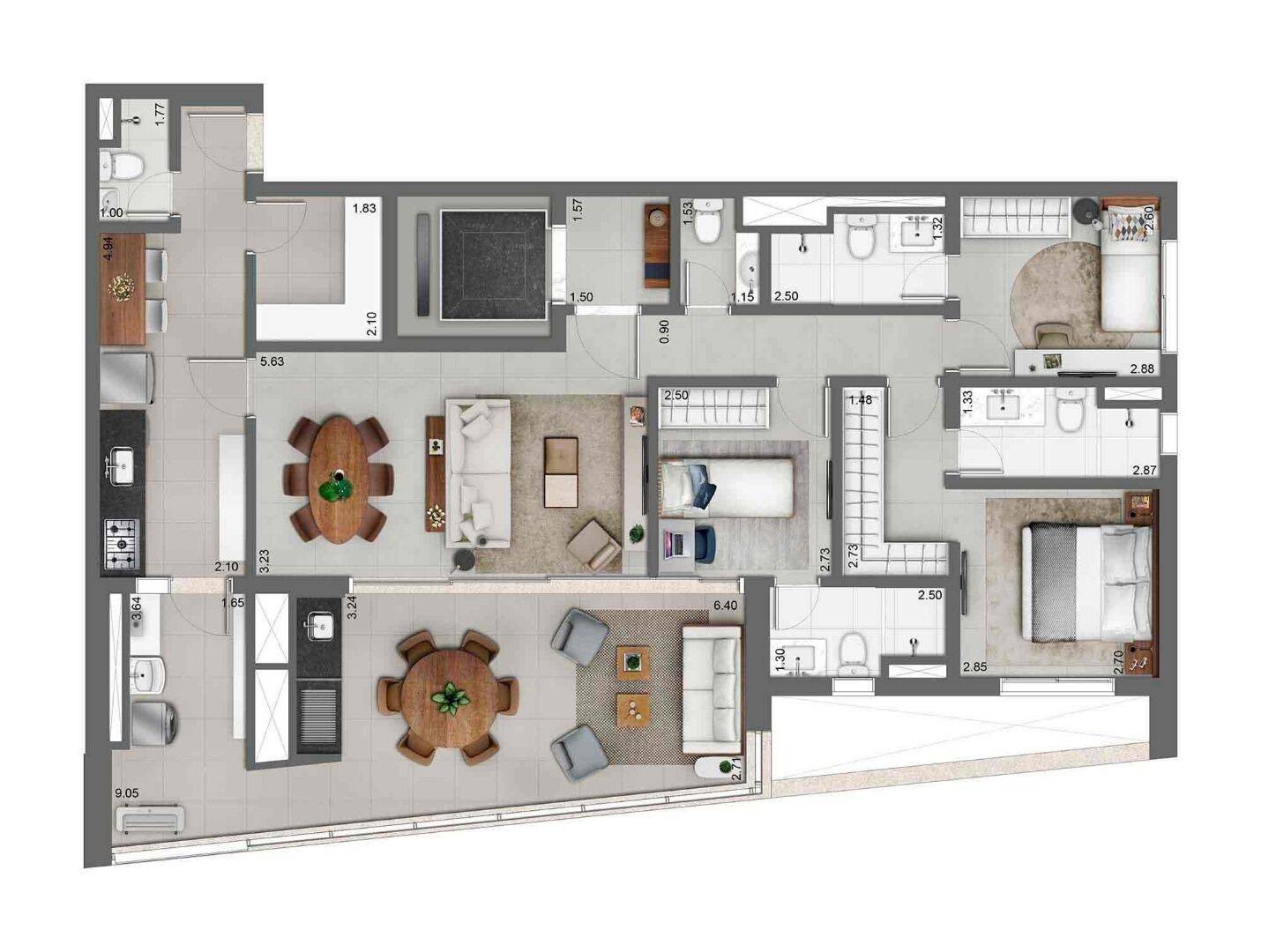 Apartamento, 3 quartos, 131 m² - Foto 26