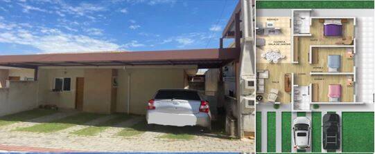 Casa, 3 quartos, 62 m² - Foto 1
