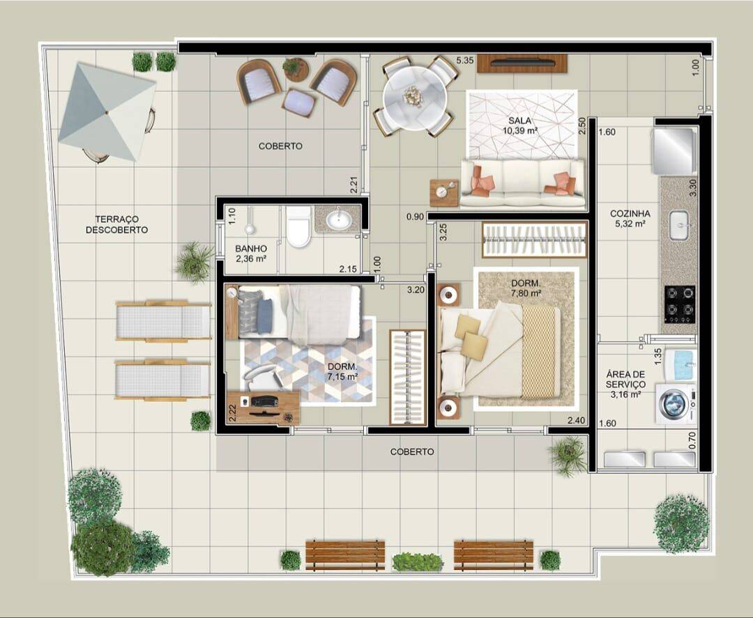 Apartamento, 2 quartos, 54 m² - Foto 16