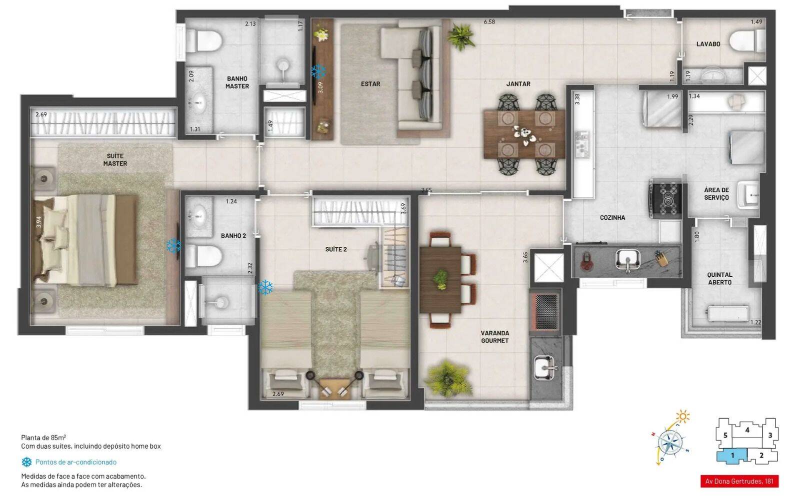 Apartamento, 2 quartos, 85 m² - Foto 35