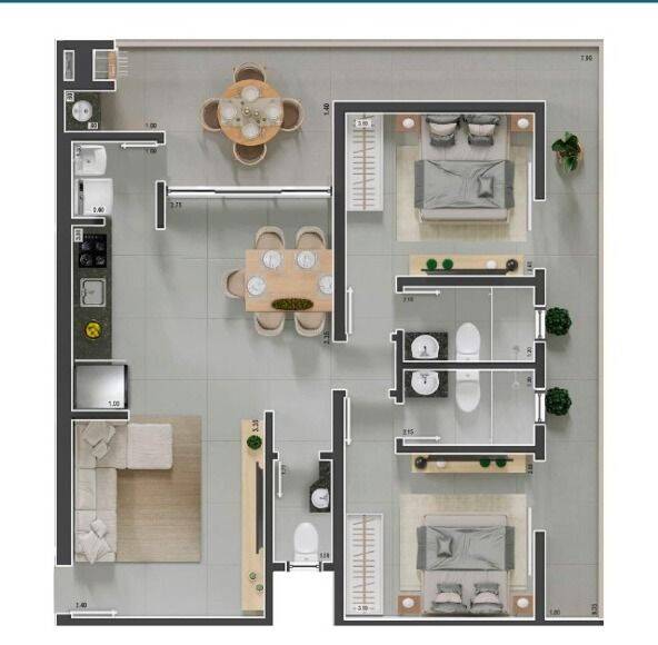 Apartamento, 2 quartos, 82 m² - Foto 15