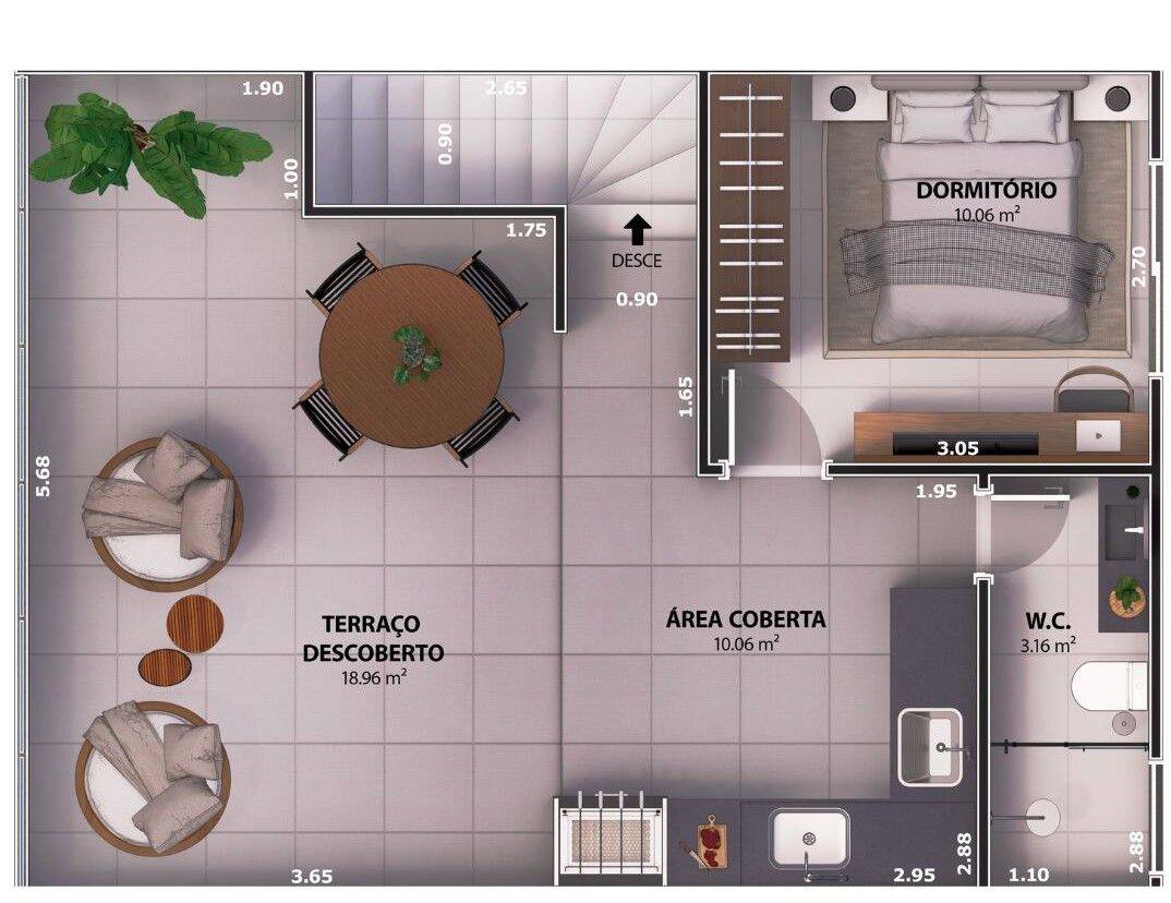Sobrado, 3 quartos, 78 m² - Foto 10