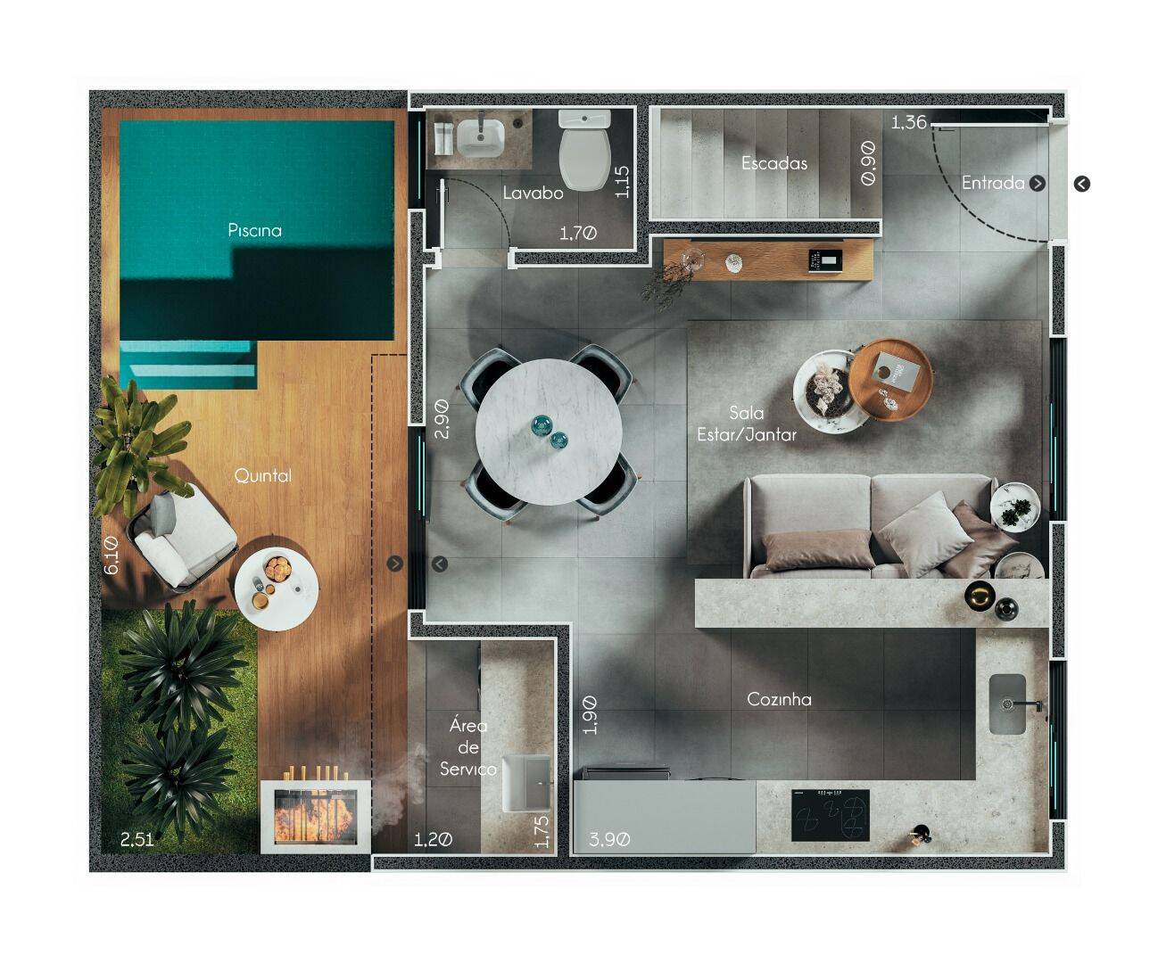 Sobrado, 2 quartos, 86 m² - Foto 4