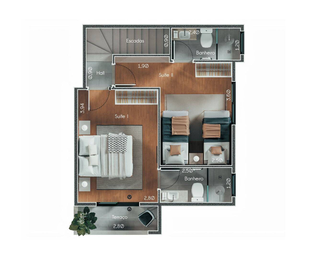 Sobrado, 2 quartos, 86 m² - Foto 5