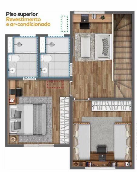 Sobrado, 2 quartos, 89 m² - Foto 9