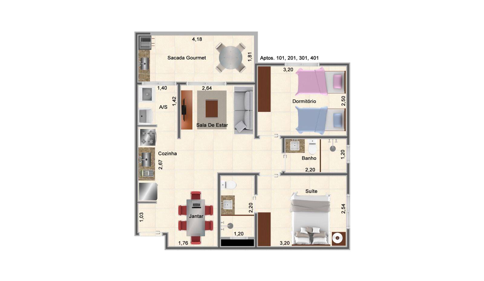 Apartamento, 2 quartos, 56 m² - Foto 21