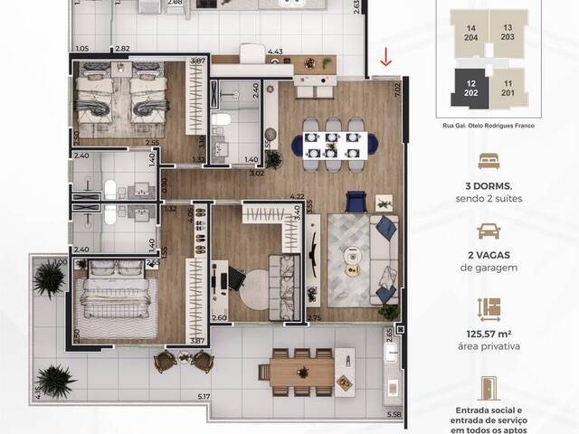 #AP0505 - Apartamento para Venda em Praia Grande - SP