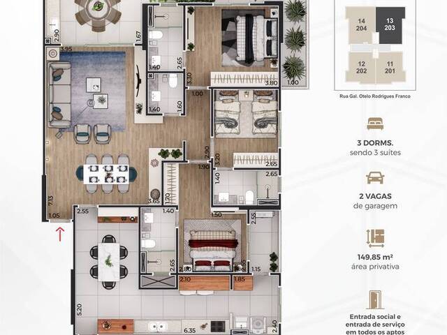 Apartamento para Venda em Praia Grande - 2