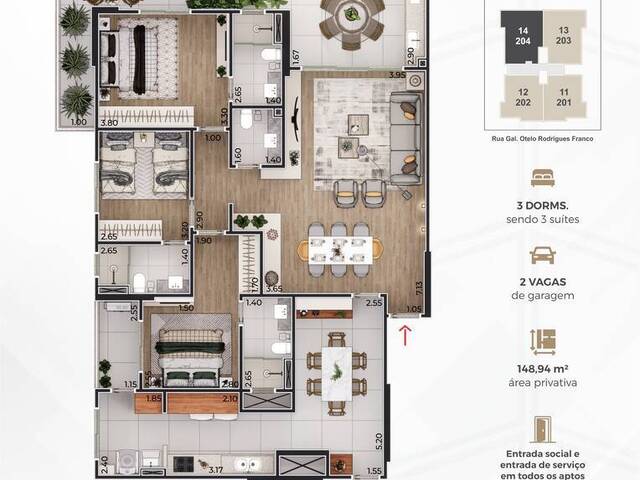 Apartamento para Venda em Praia Grande - 2