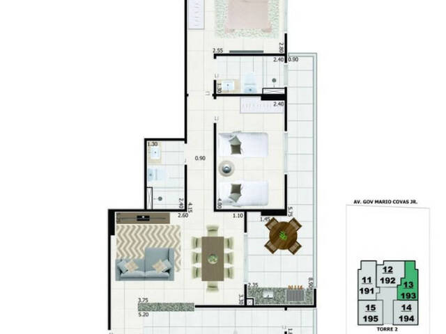 #AP0471 - Apartamento para Venda em Mongaguá - SP - 2