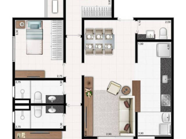 #AP0415 - Apartamento para Venda em Guarujá - SP - 2