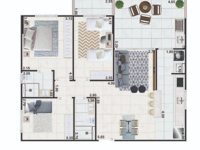 #AP0411 - Apartamento para Venda em Guarujá - SP - 2