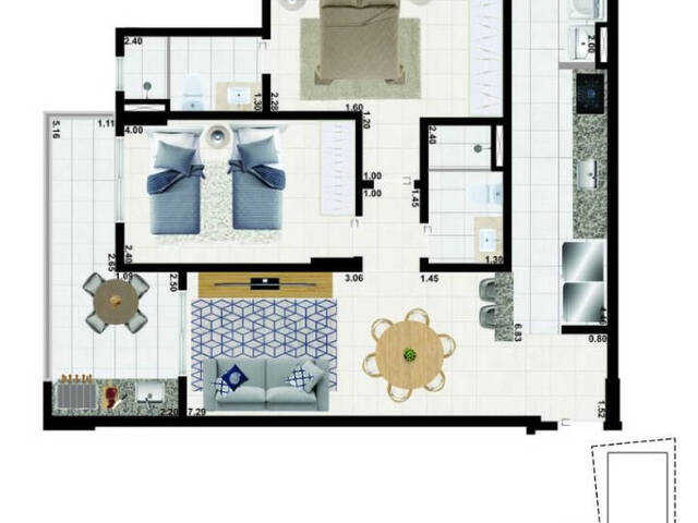 #AP0402 - Apartamento para Venda em Praia Grande - SP - 2