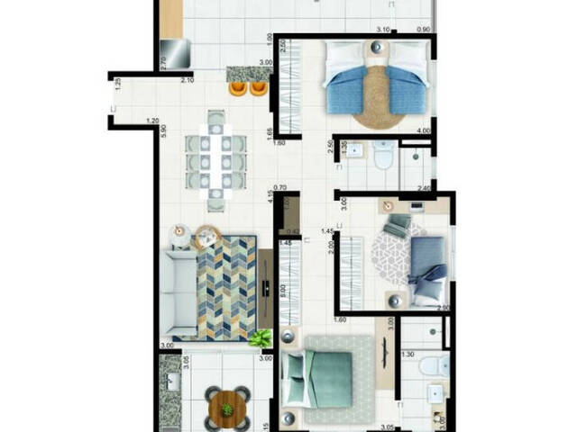 #AP0374 - Apartamento para Venda em Praia Grande - SP - 2