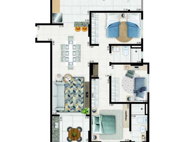 Apartamento para Venda em Praia Grande - 2