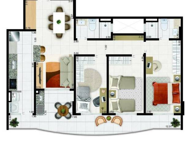 Apartamento para Venda em Praia Grande - 3